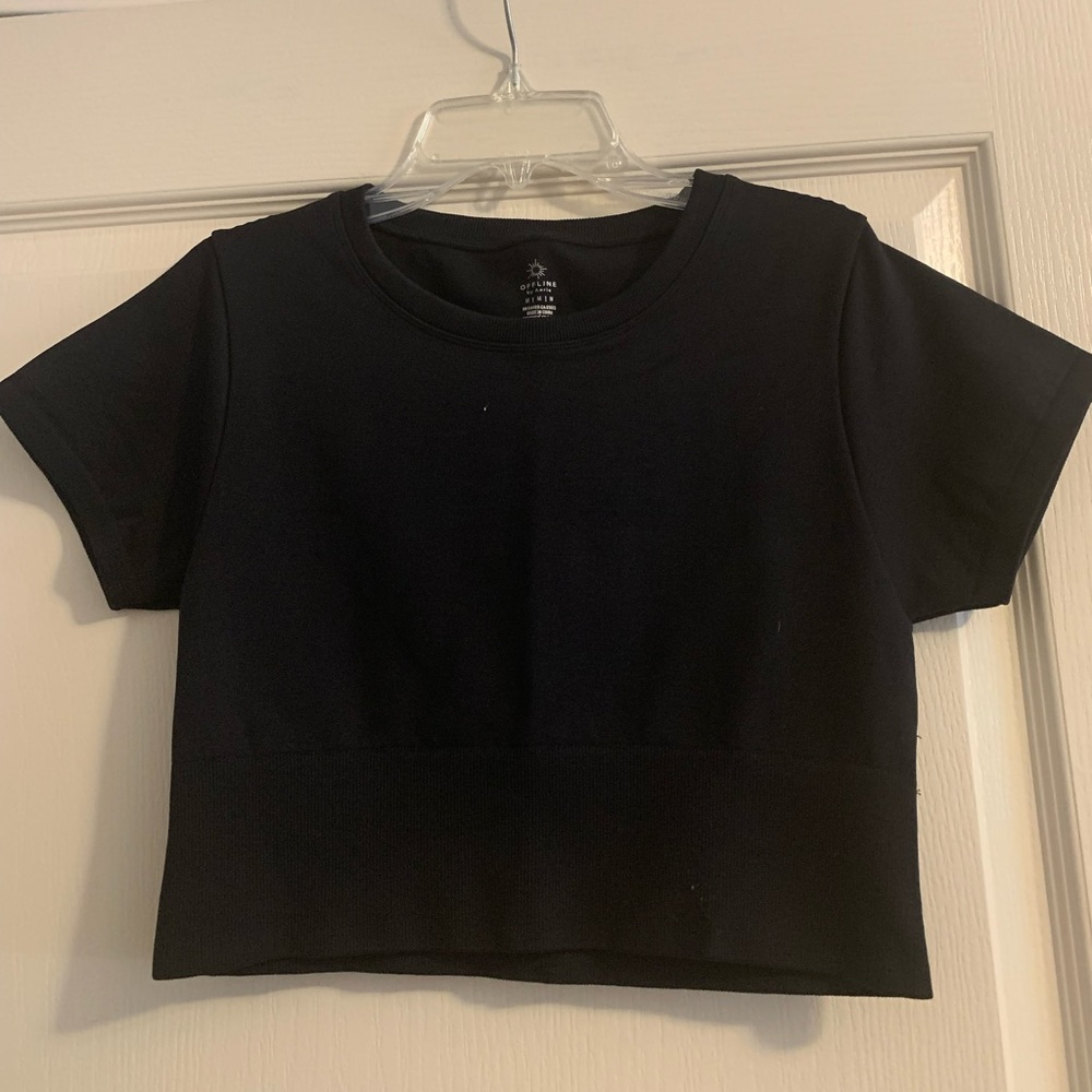 Offline by Aerie Sidewalk Seamless Cropped T-Shirt